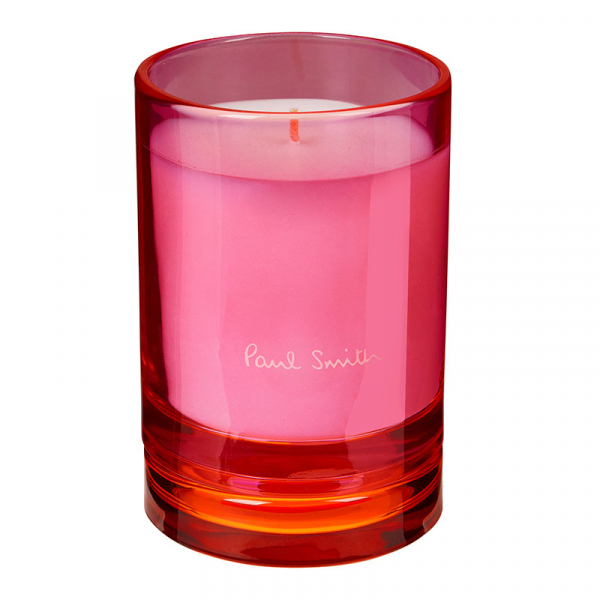 Paul Smith Duftkerze ROSE, Glasgefäss, rosa-rot, offen